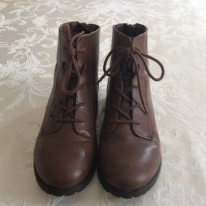 Style & Co Size 8M Chocolate Brown Ankle Boots